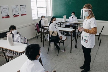 Oficializan el uso optativo del barbijo en escuelas de la provincia de Buenos Aires