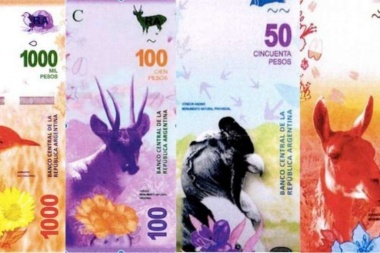 El Banco Central dispuso la emisión de monedas de diez pesos y los nuevos billetes de cien