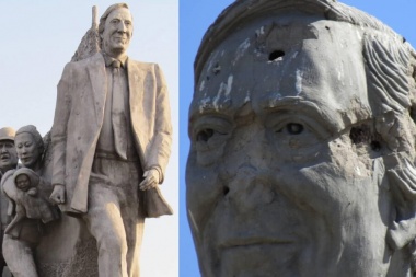 Vandalizaron un monumento del expresidente Néstor Kirchner en Vedia