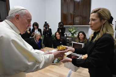 El Papa Francisco recibió a la primera dama en el Vaticano