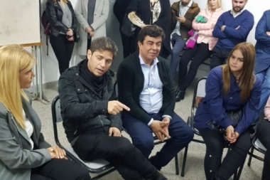 Kicillof se mostró con Magario y Espinoza en La Matanza