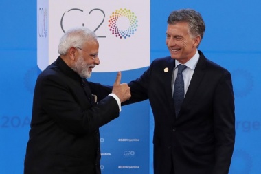 Macri y Modi acuerdan aumentar el comercio entre Argentina e India